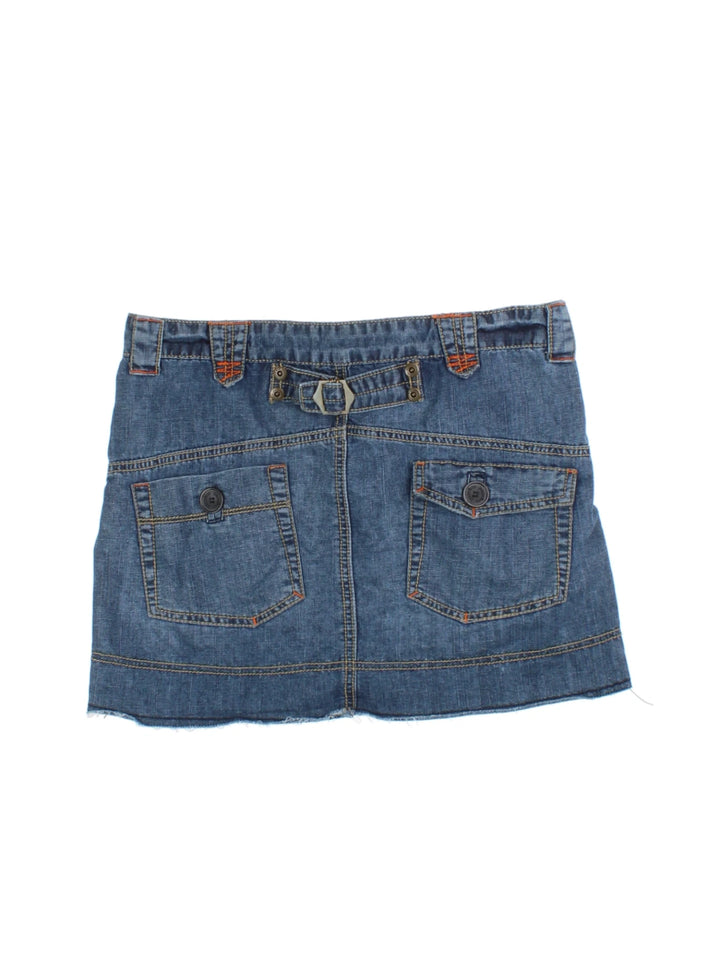 Y2K Denim Mini Skirt (Size XS)