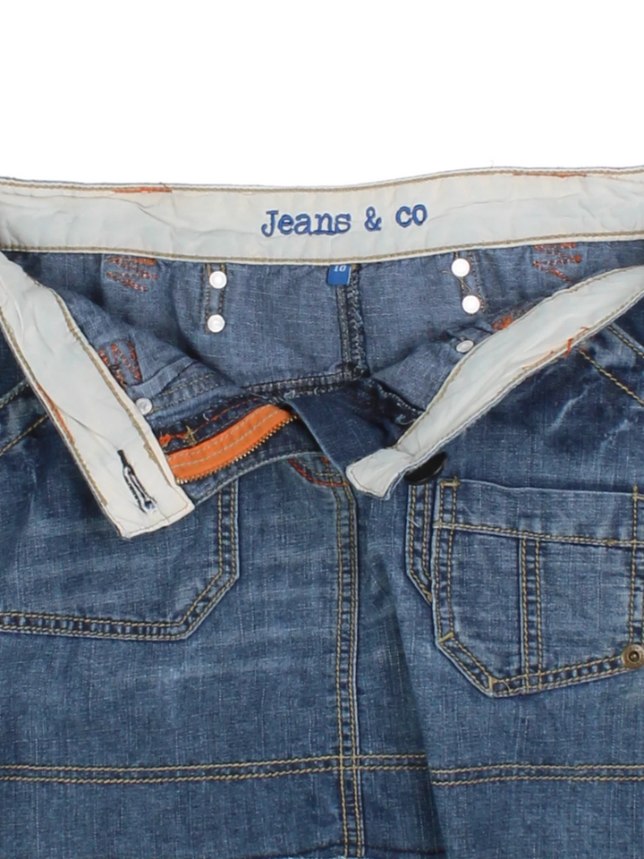Y2K Denim Mini Skirt (Size XS)