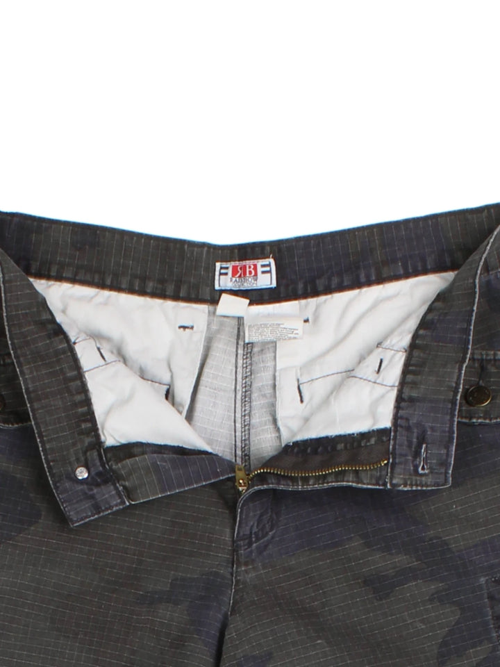 Y2K Camo Cargo Trousers (Size XL)