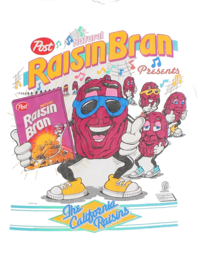 89 California Raisins "Post Raisin Bran" Promotional T-Shirt (Size L)
