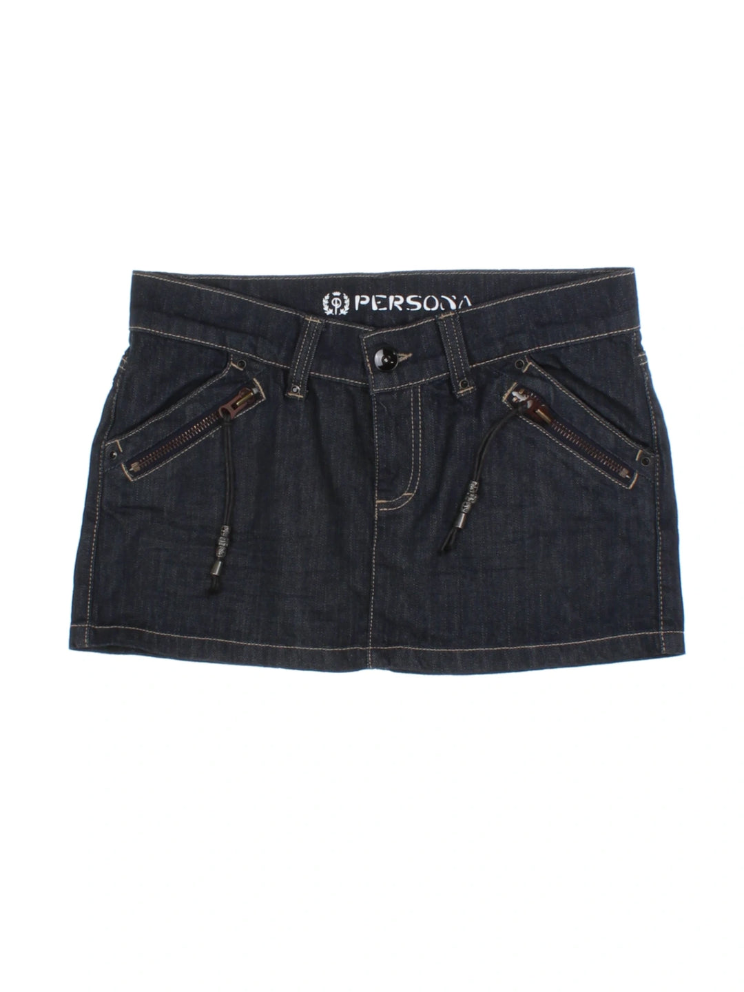 Y2K Denim Mini Skirt (Size M)