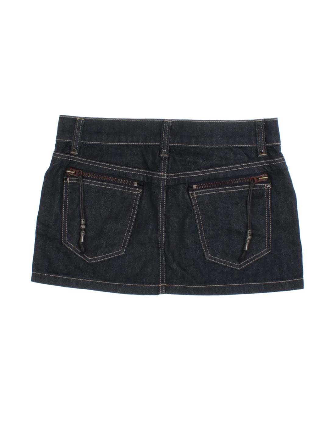Y2K Denim Mini Skirt (Size M)