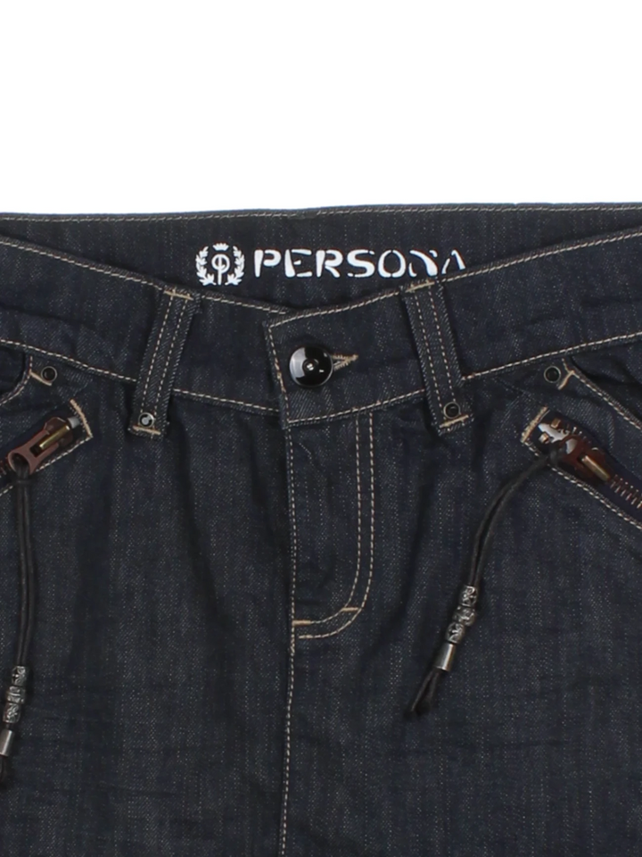 Y2K Denim Mini Skirt (Size M)