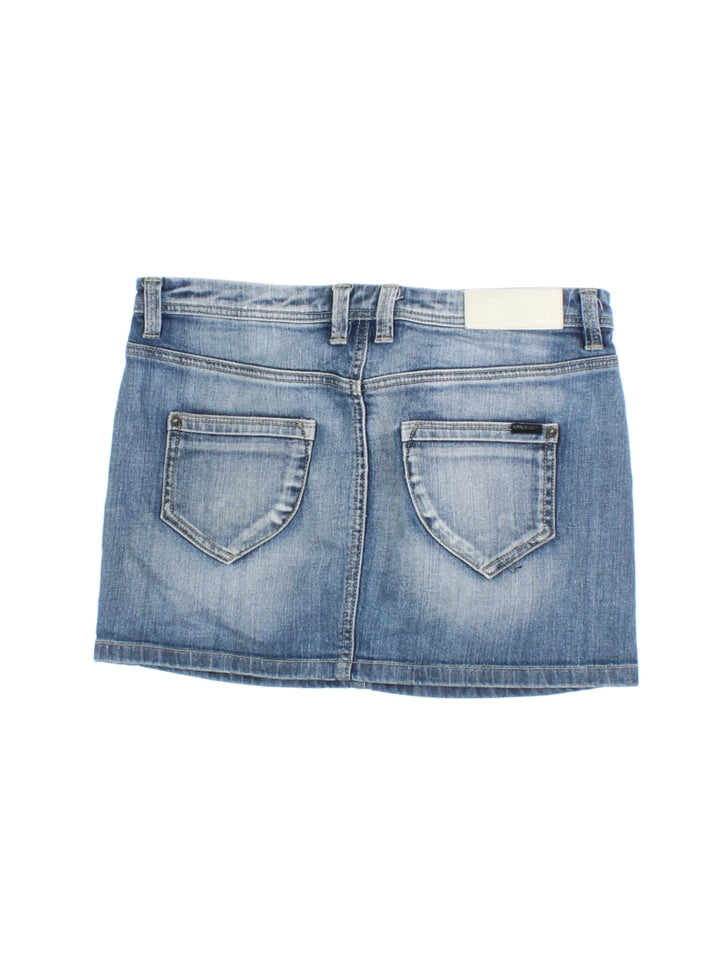 Y2K Denim Mini Skirt (Size M)