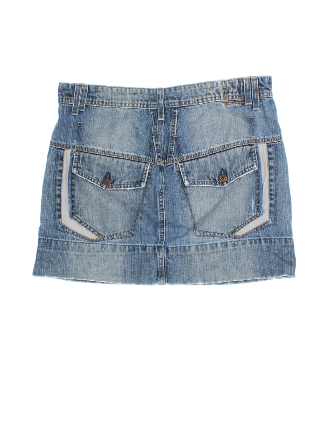 Y2K Denim Mini Skirt (Size L)