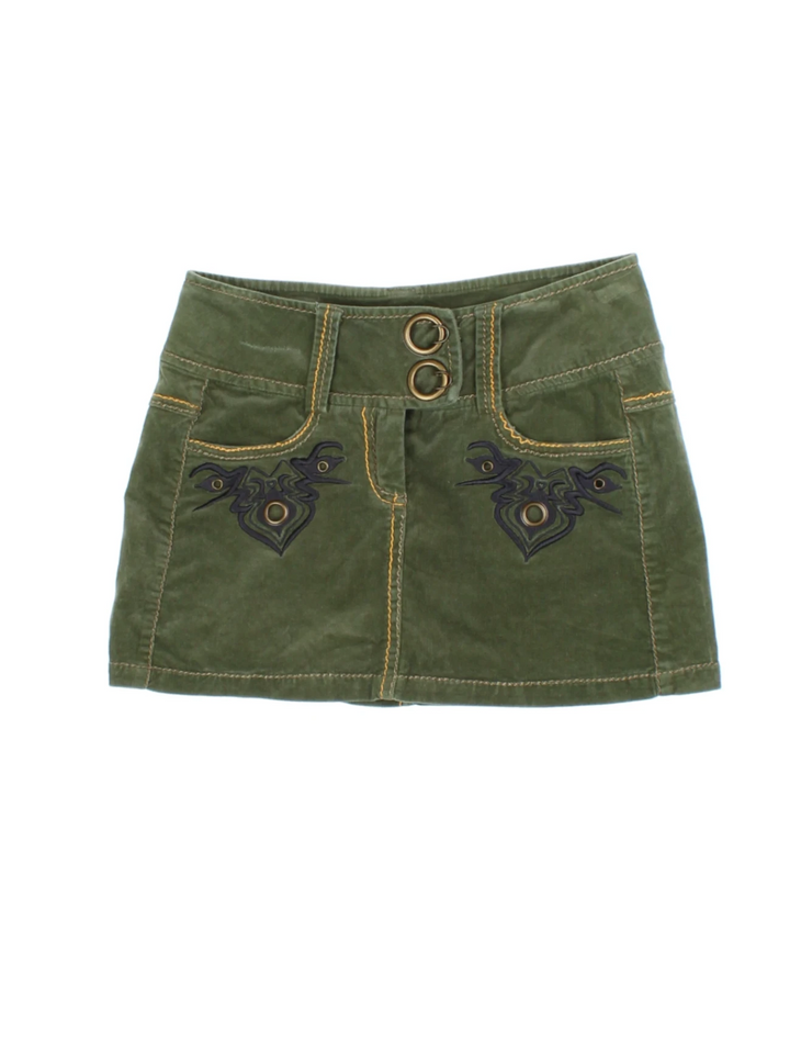 Y2K Morgan Mini Skirt (Size XS)