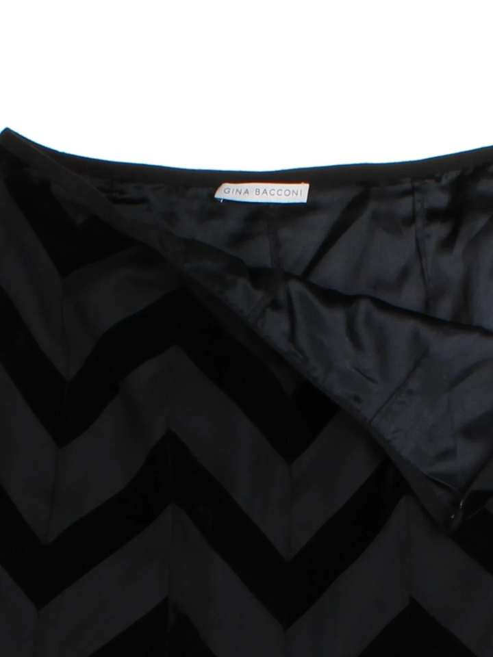 Y2K Zig-Zag Midi Skirt (Size L)