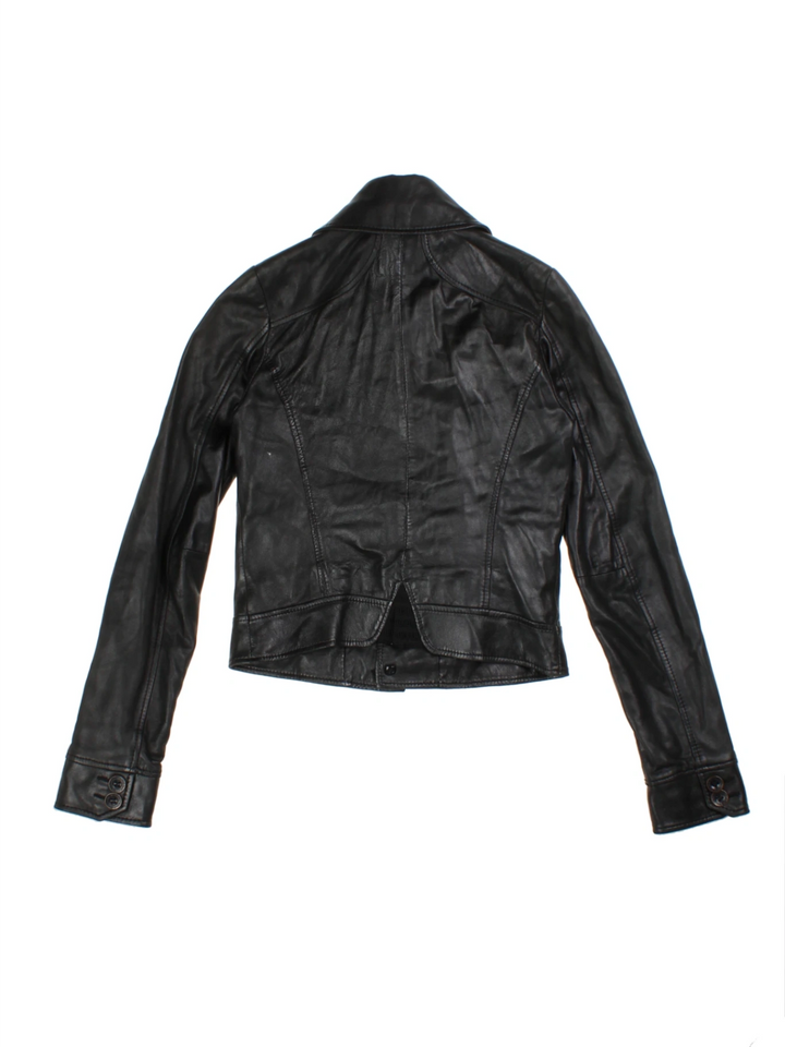 Y2K Diesel Leather Jacket (Size XXS)