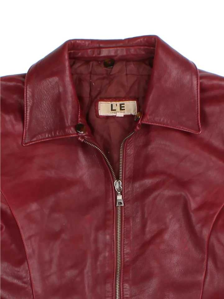 Vintage Leather Jacket (Size S)