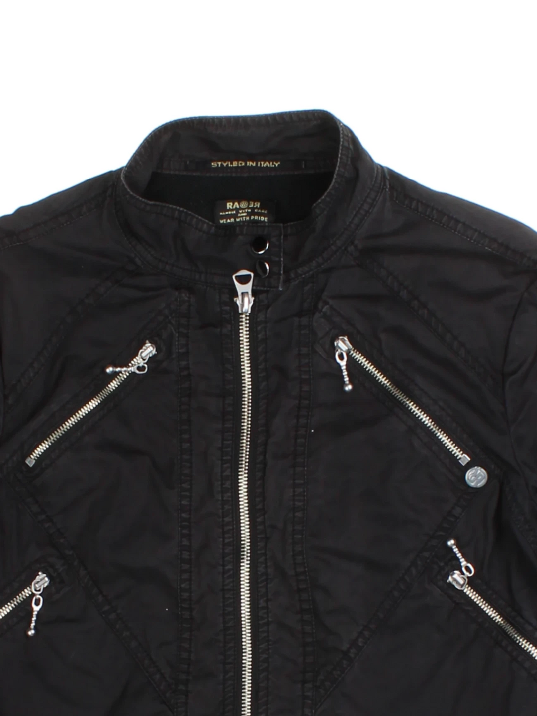 Y2K Biker Jacket (Size XS)