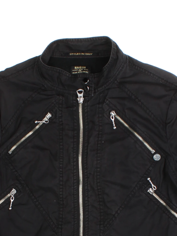 Y2K Biker Jacket (Size XS)