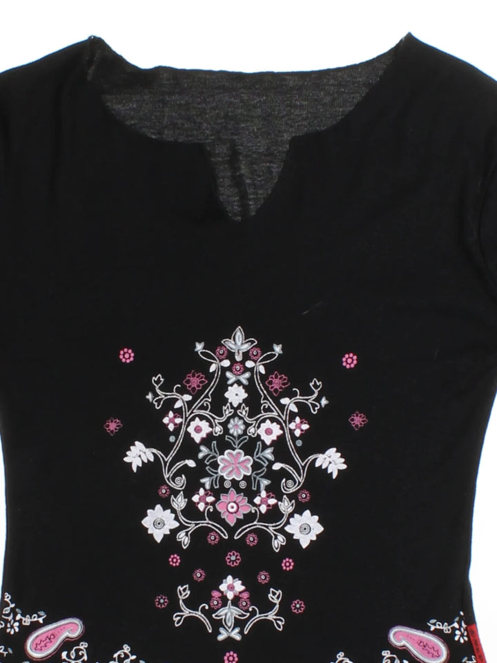 Y2K Paisley Print Top (Size M)