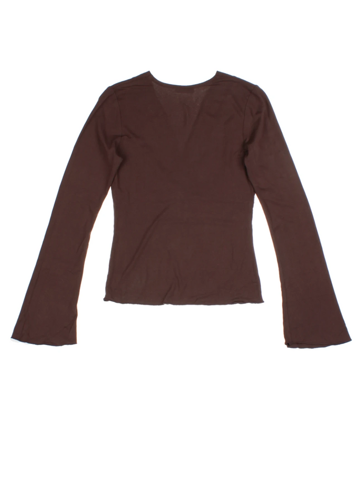Y2K Embroidered Top (Size S)
