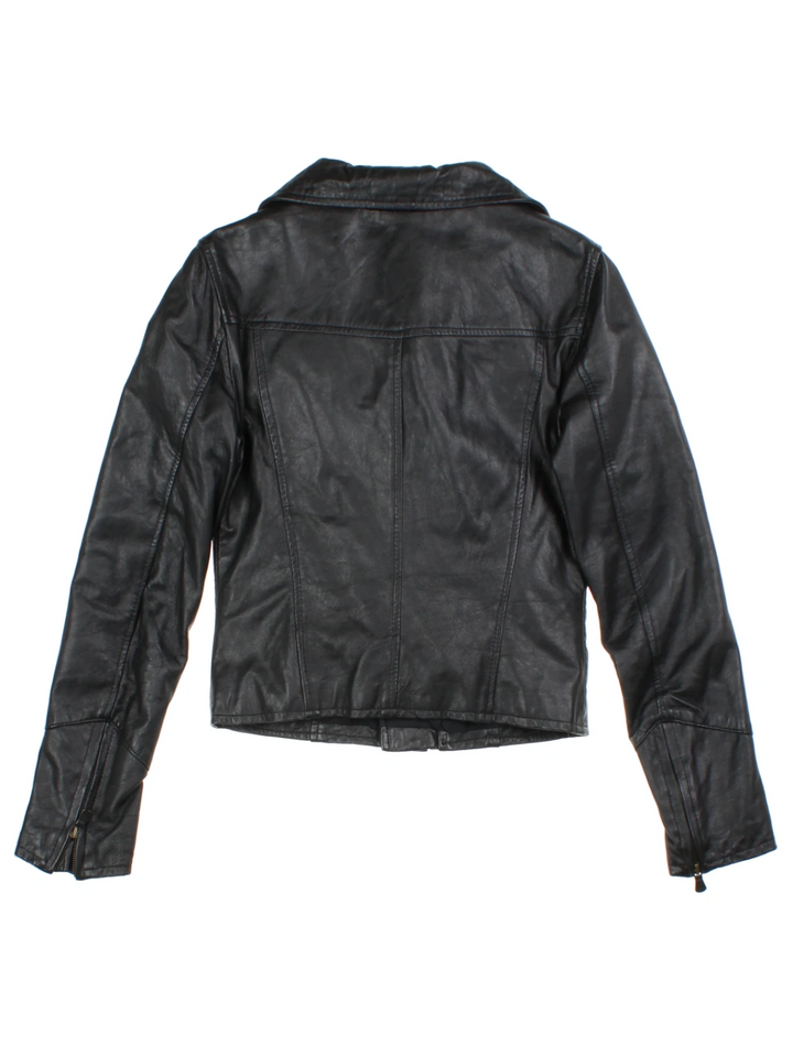 Y2K Morgan Leather Jacket (Size XS)