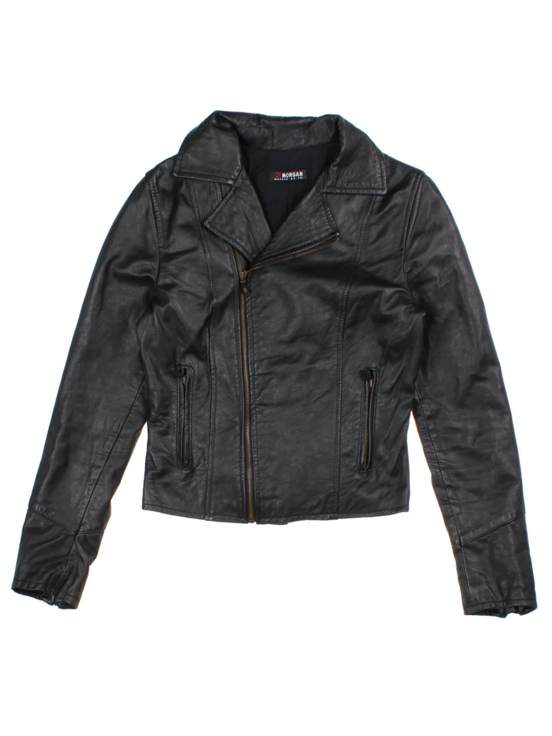 Y2K Morgan Leather Jacket (Size XS)