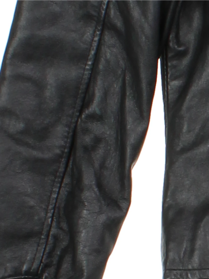 Y2K Morgan Leather Jacket (Size XS)
