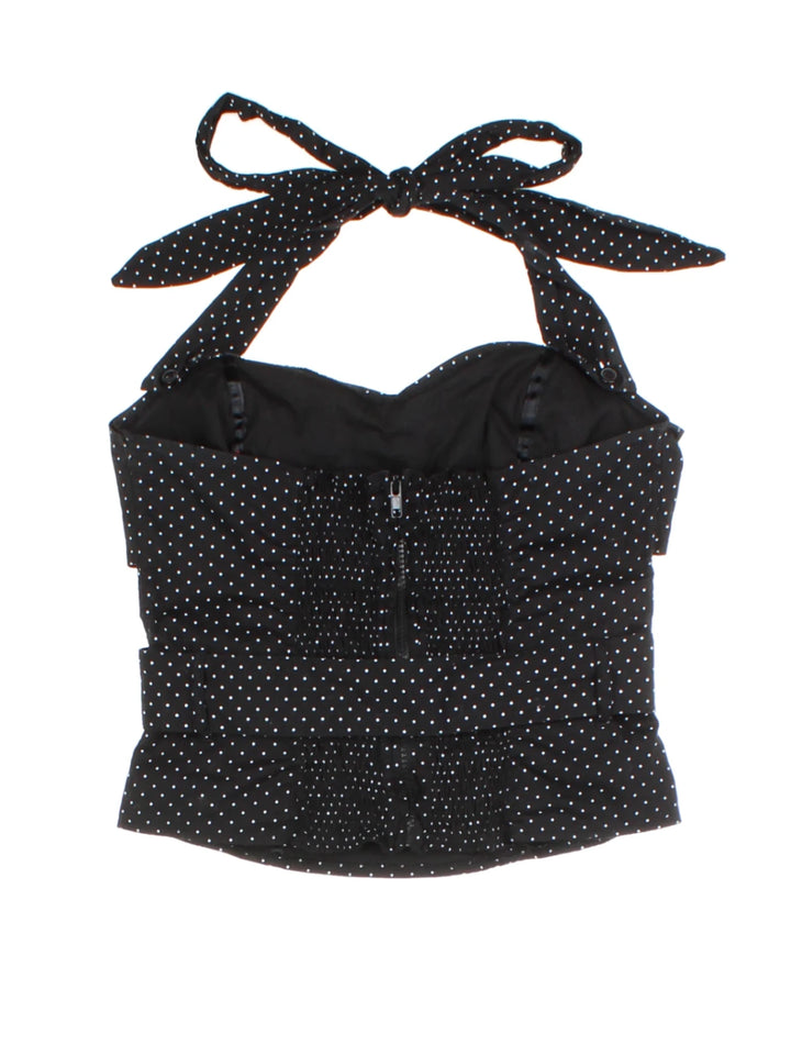 Hell Bunny Polka Dot Halter Top (Size M)