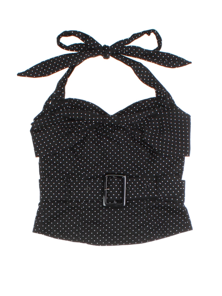Hell Bunny Polka Dot Halter Top (Size M)
