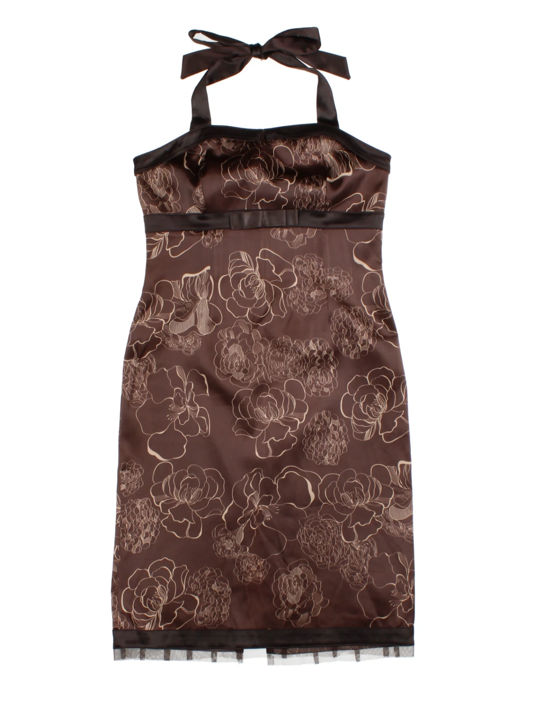 Y2K Halter Neck Midi Dress (Size S)