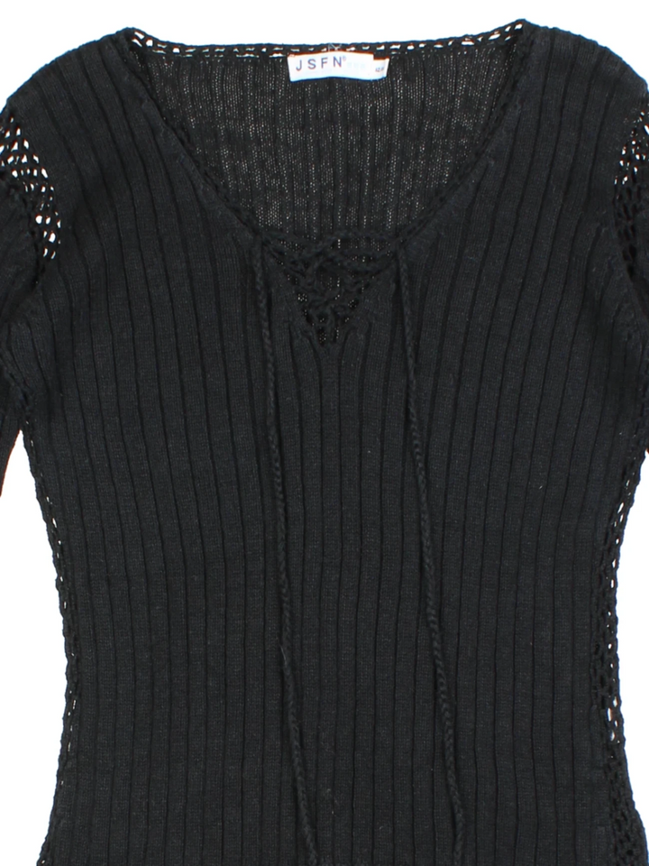 Y2K Tie Detail Jumper (Size L)