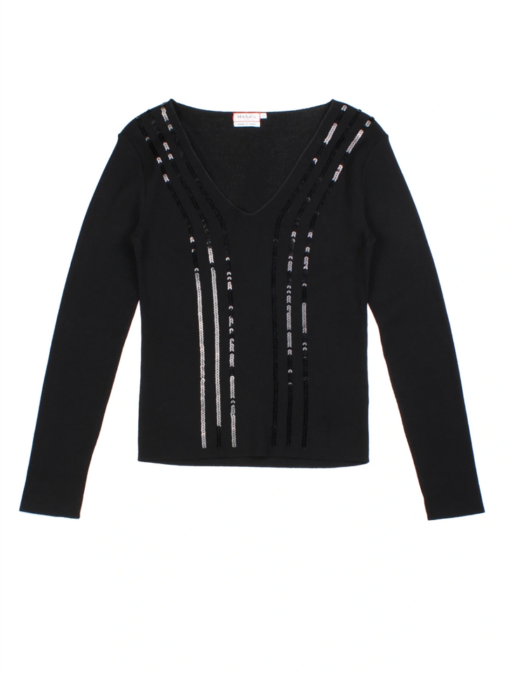 Y2K Sequin Detail Jumper (Size L)