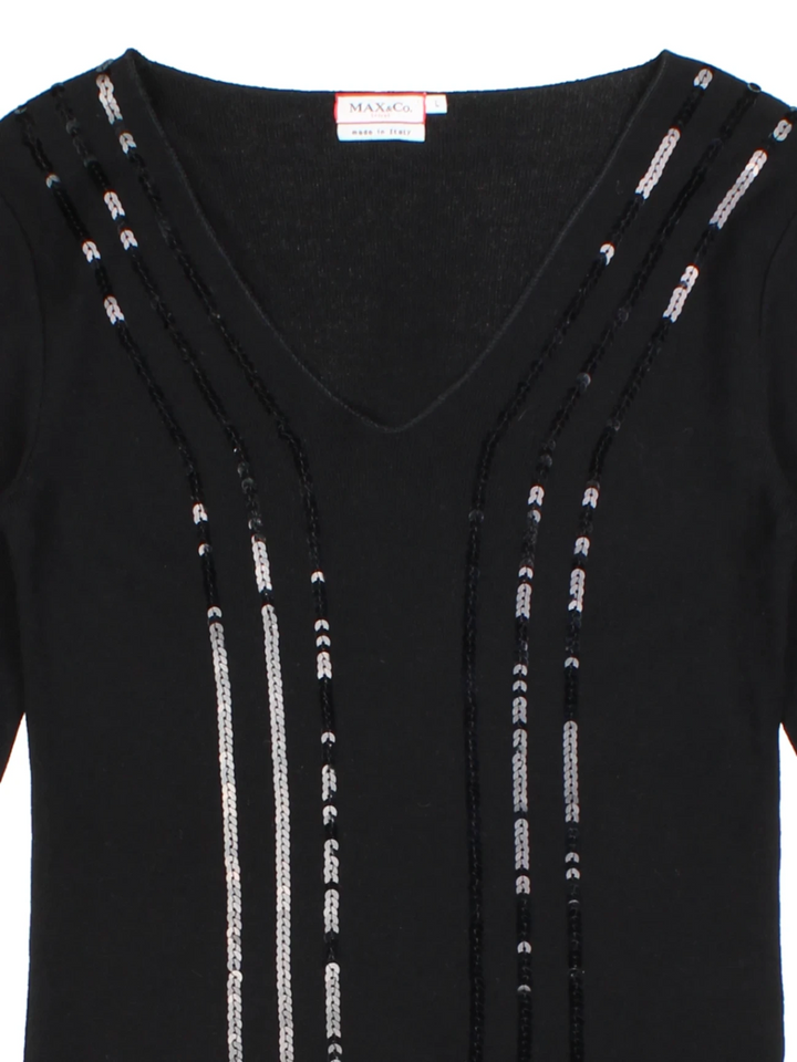 Y2K Sequin Detail Jumper (Size L)