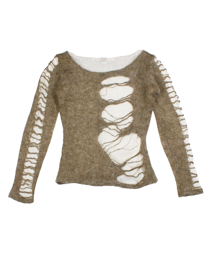 Y2K Frayed Jumper (Size S)