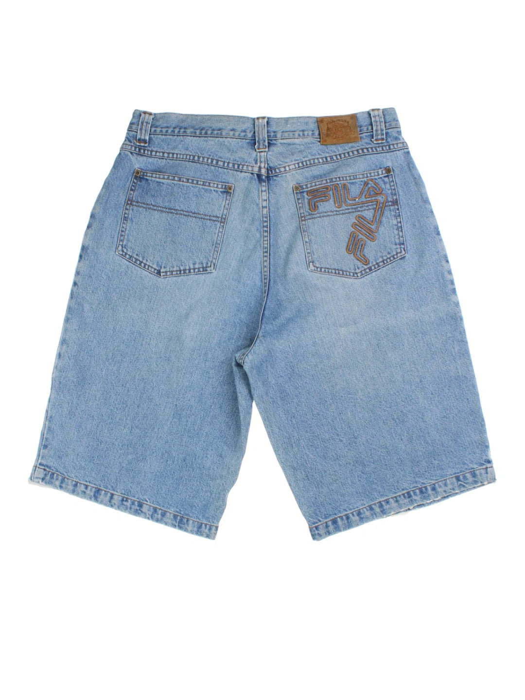 90's Fila Denim Shorts (Size L)