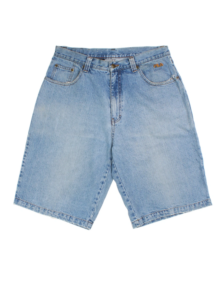 90's Fila Denim Shorts (Size L)