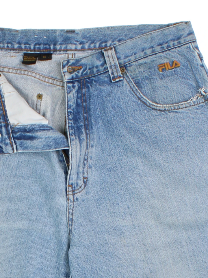 90's Fila Denim Shorts (Size L)