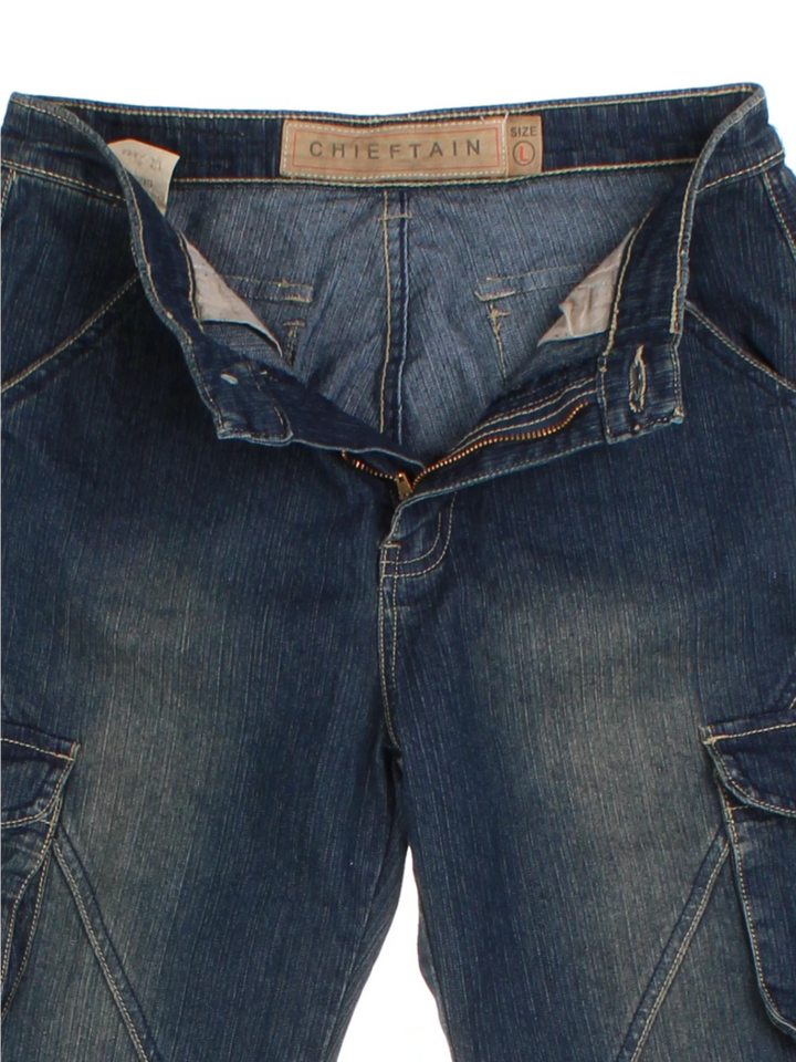 Y2K Cargo Capri Shorts (Size M)