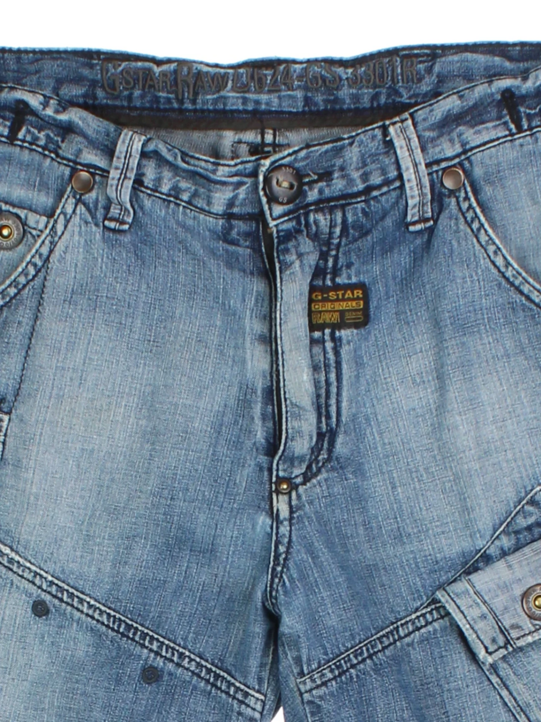 G-Star Raw Denim Cargo Shorts (Size M)