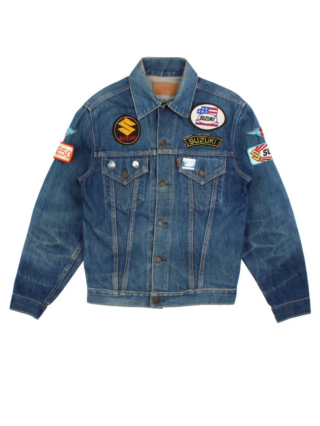 Levi Strauss Denim Jacket With Patches (Size XS)