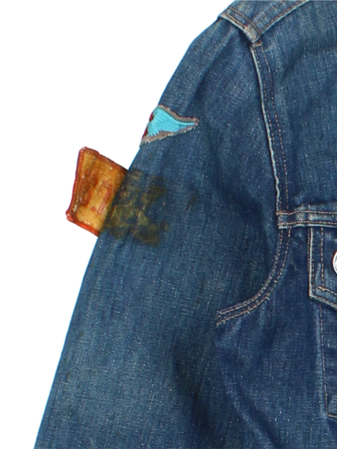 Levi Strauss Denim Jacket With Patches (Size XS)