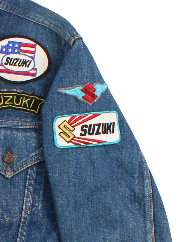 Levi Strauss Denim Jacket With Patches (Size XS)