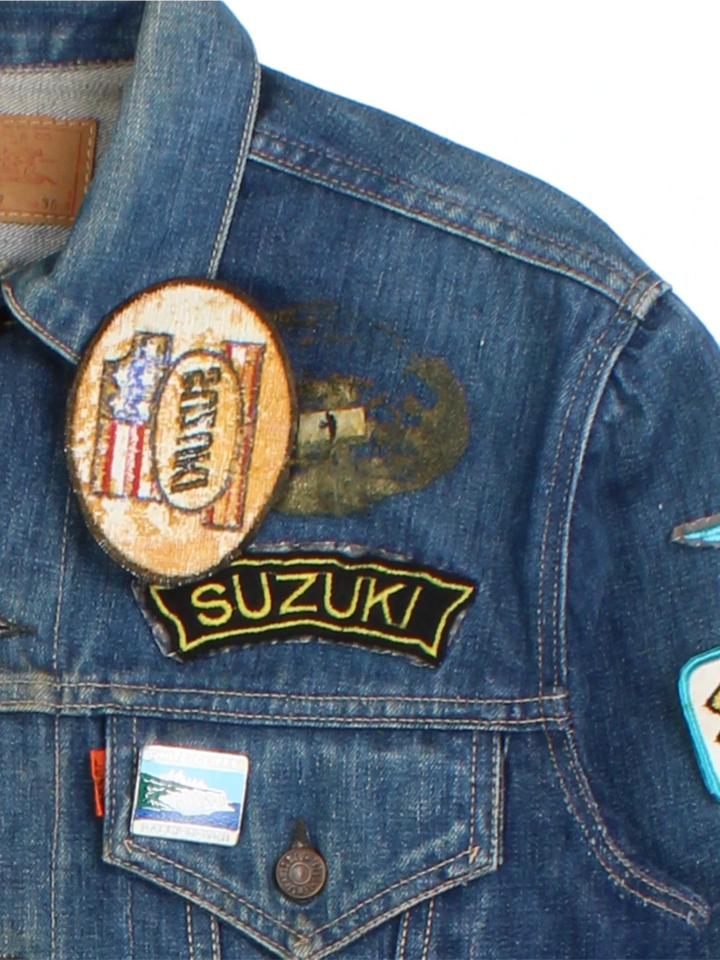 Levi Strauss Denim Jacket With Patches (Size XS)