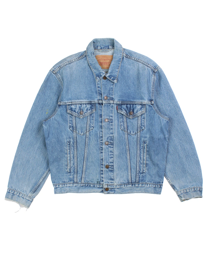 Levi Strauss Blue Denim Trucker Jacket (Size L)