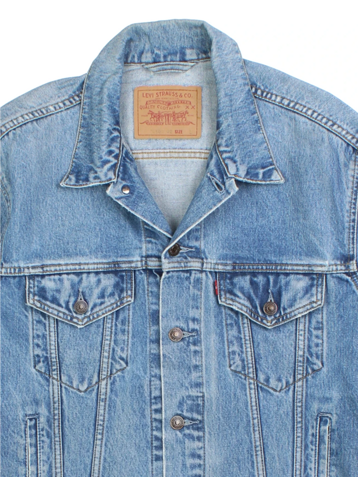Levi Strauss Blue Denim Trucker Jacket (Size L)