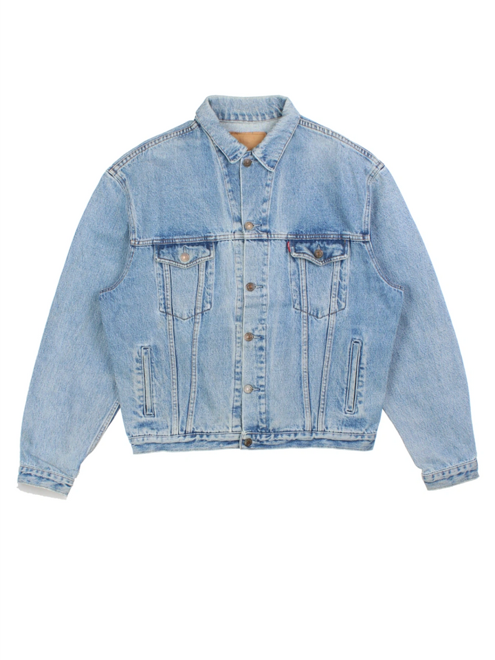 Levi Strauss Blue Denim Trucker Jacket (Size L)
