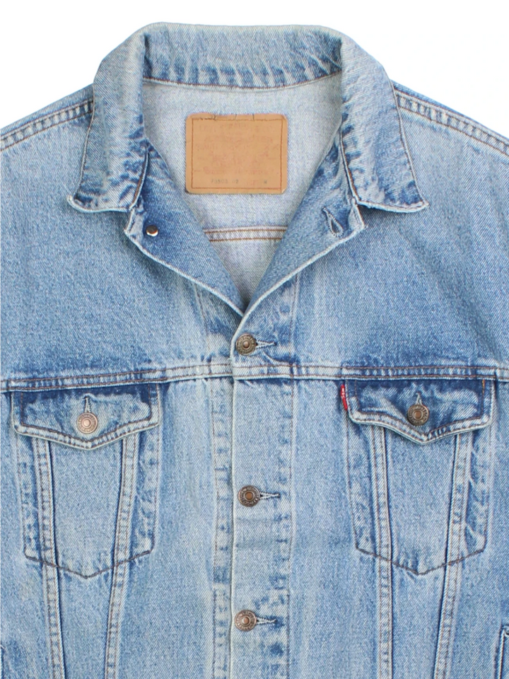 Levi Strauss Blue Denim Trucker Jacket (Size L)