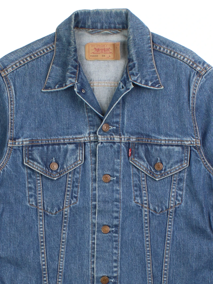 Levi Strauss Blue Denim Trucker Jacket (Size M)