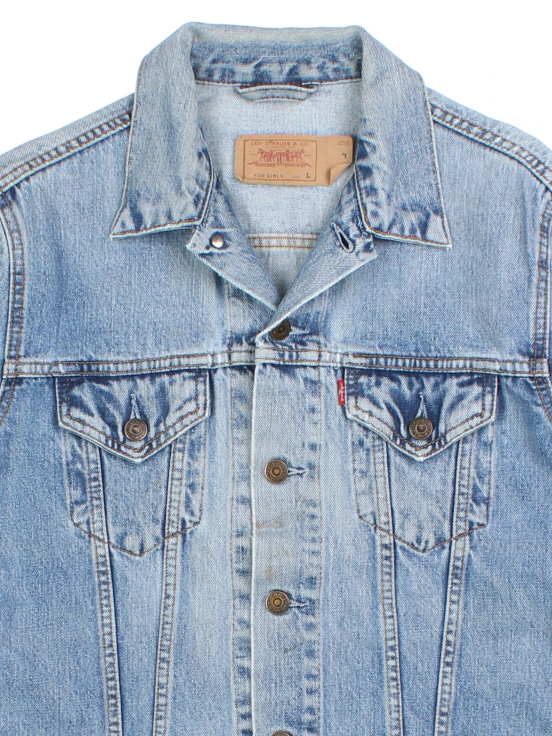 Levi Strauss Blue Denim Trucker Jacket (Size S)