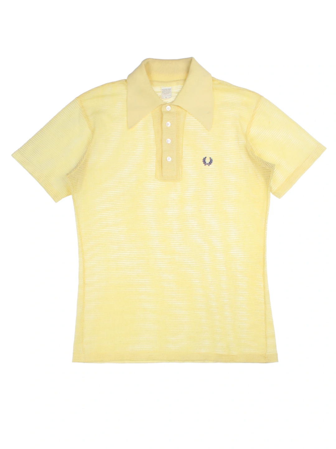 70's Fred Perry Mesh Polo Shirt (Size S)