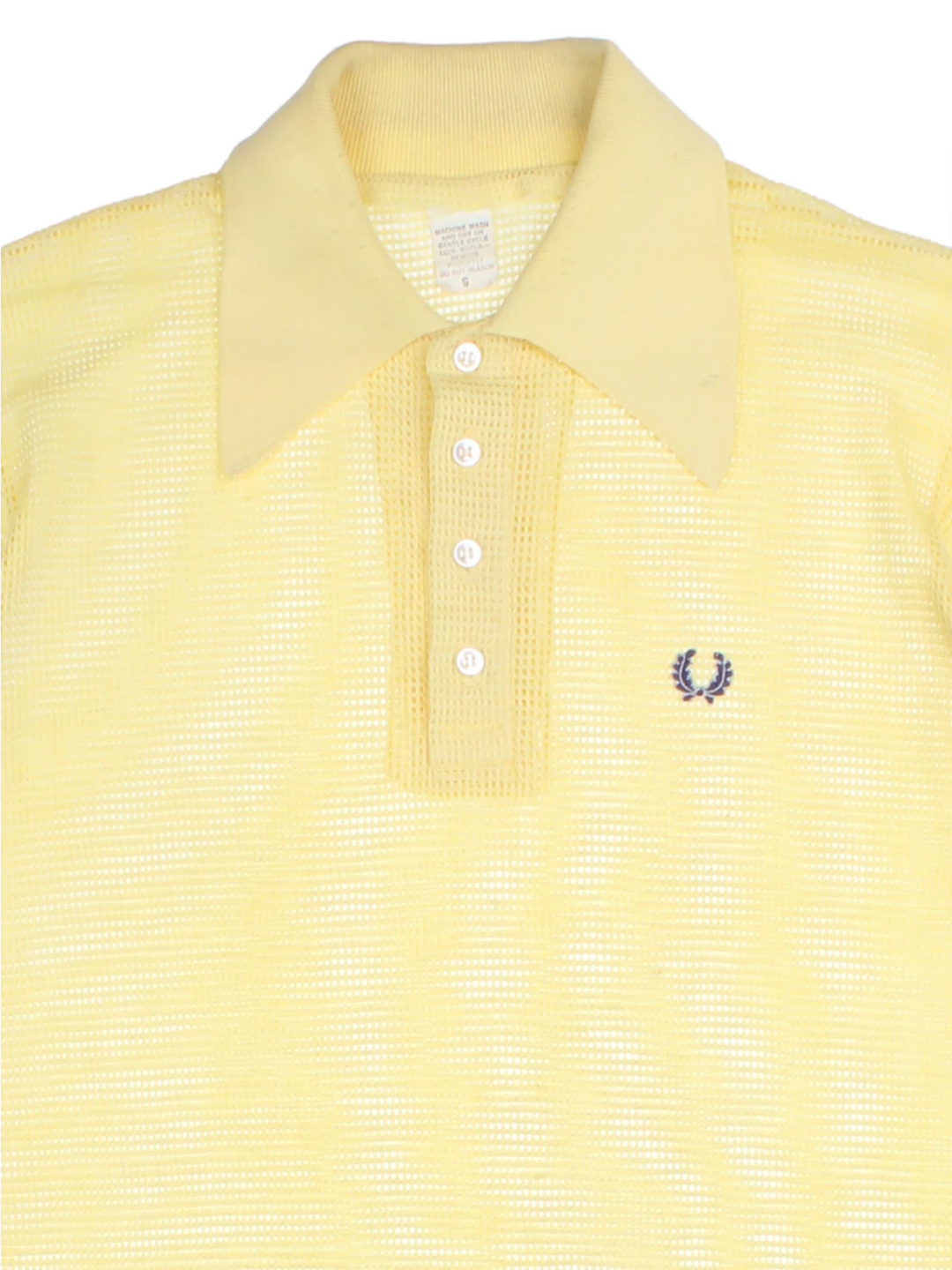 70's Fred Perry Mesh Polo Shirt (Size S)