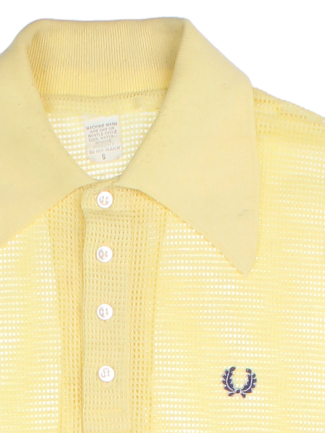 70's Fred Perry Mesh Polo Shirt (Size S)