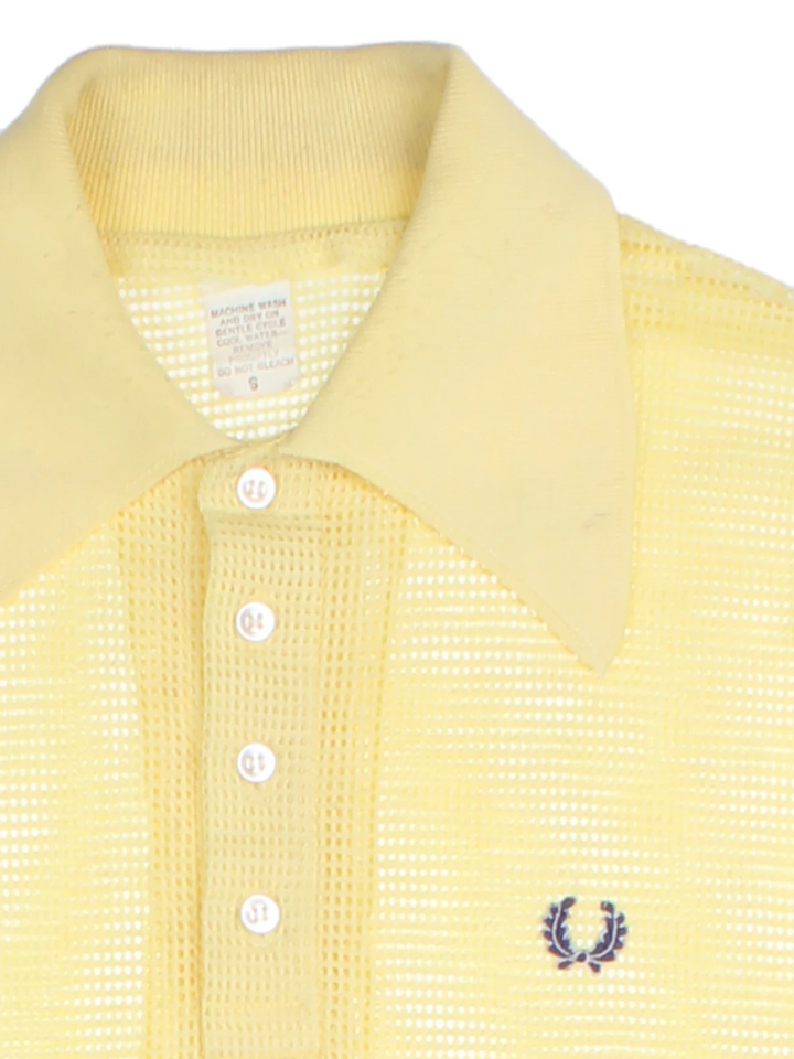 70's Fred Perry Mesh Polo Shirt (Size S)
