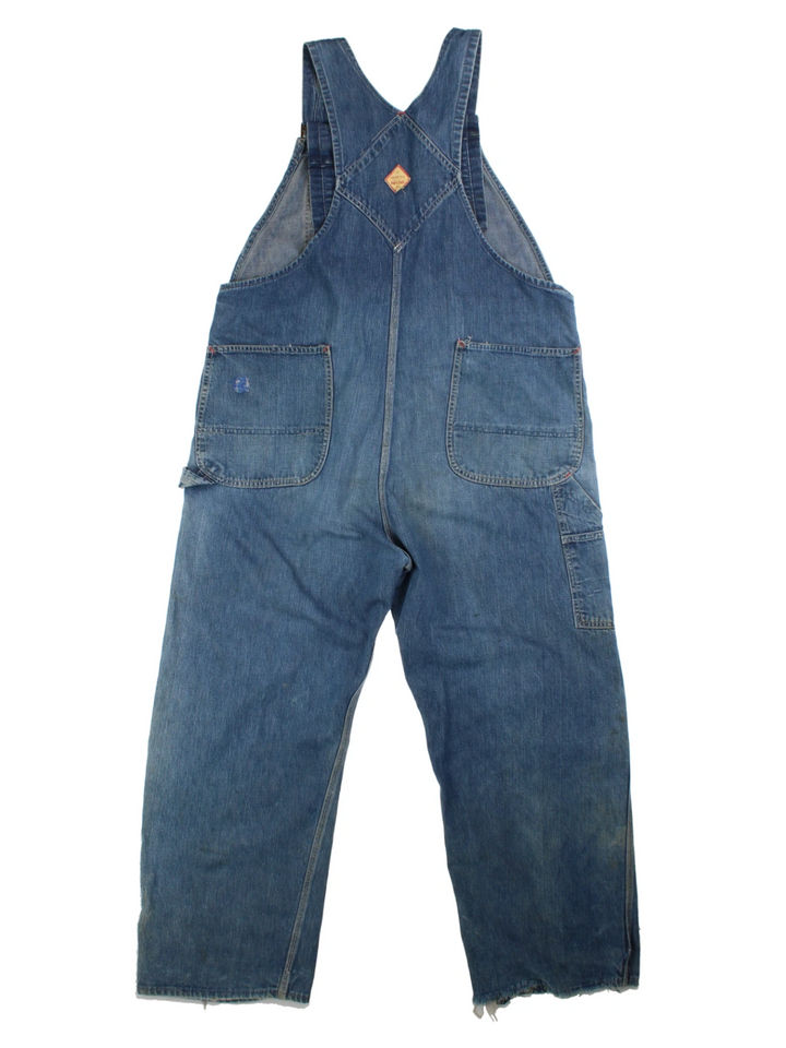 Vintage Denim Dungarees (Size XXL)