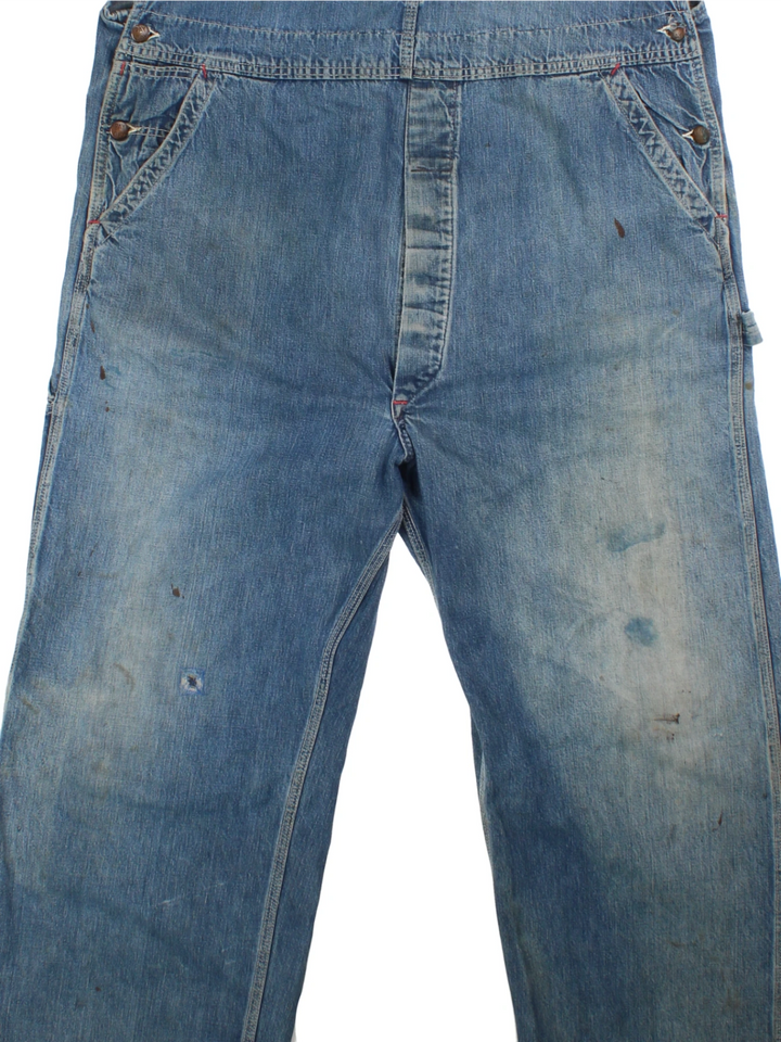 Vintage Denim Dungarees (Size XXL)