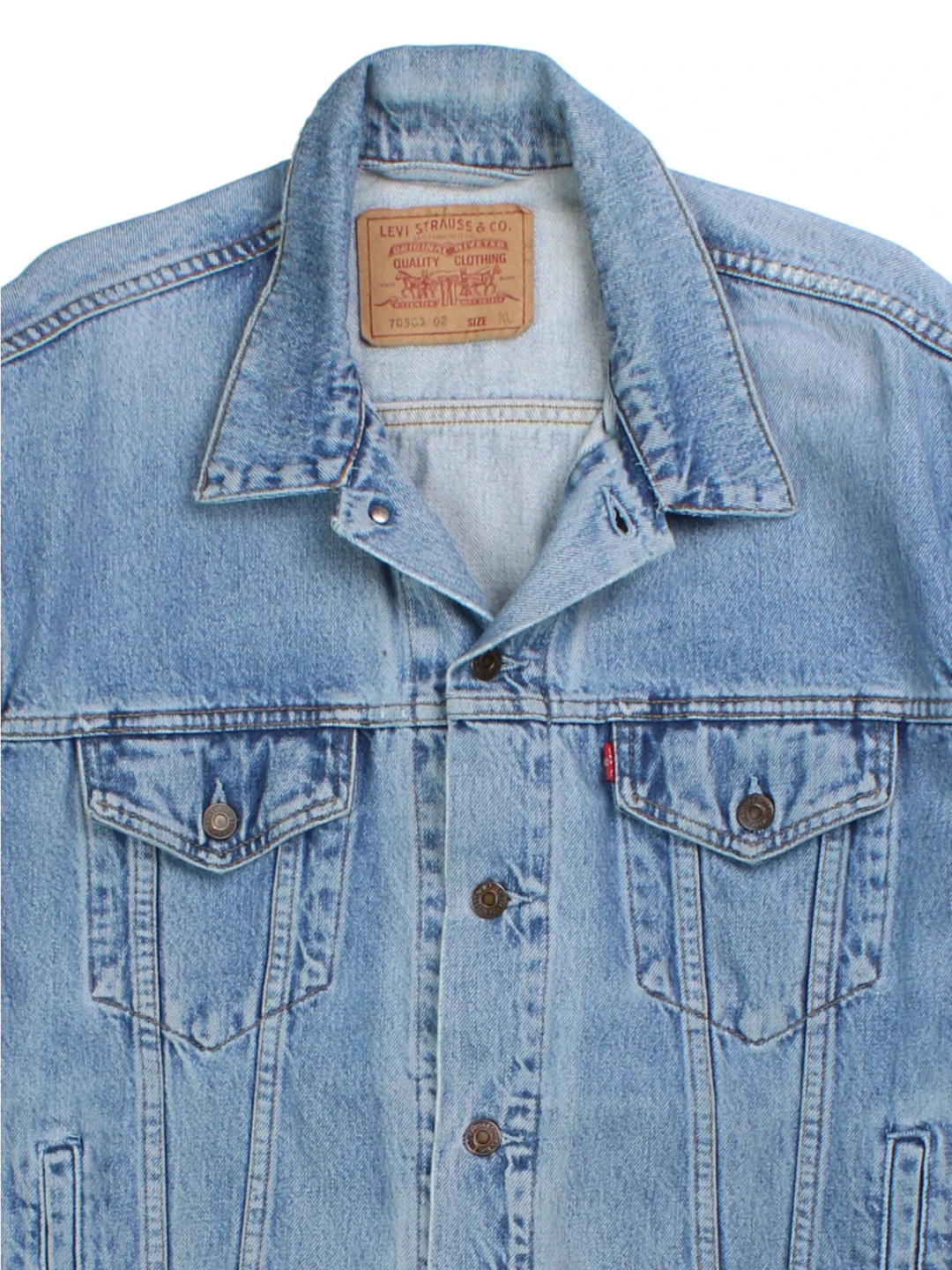 Levi Strauss Blue Trucker Denim Jacket (Size XL)