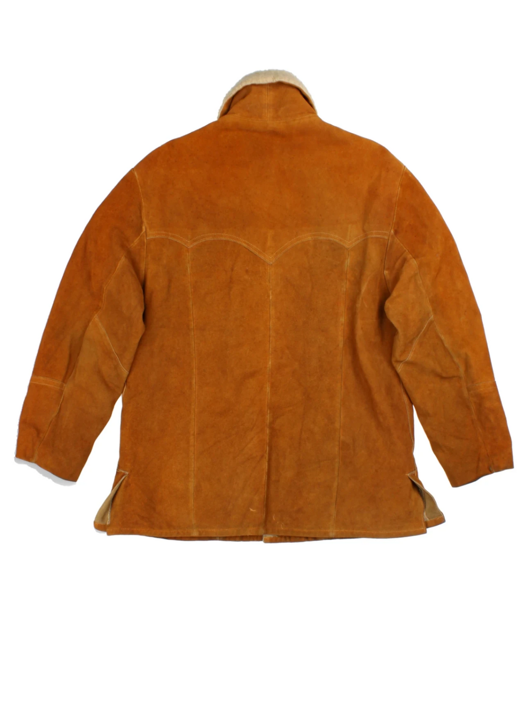 80's J-O-Kay Sherpa Lined Sued Jacket (Size L)